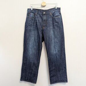 Lucky Brand 181 Relaxed Straight Jeans Dark Wash Mens 36